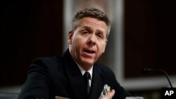 海军上将菲利普·戴维森2018年4月在国会听证上