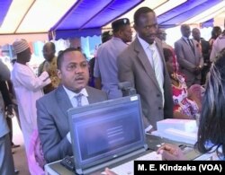 A man registers for the elections in Bafoussam, Cameroon, Jan. 5, 2018.