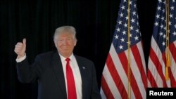  Donald Trump en campagne à Warwick, Rhode Island, le 25 avril 2016