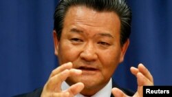 North Korean U.N. Ambassador Sin Son-ho speaks at a news conference at U.N. headquarters in New York, June 21, 2013. 