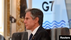 토니 블링컨 미국 국무장관이 지난해 영국 런던에서 열린 G7 외무장관 회의에 참석했다.