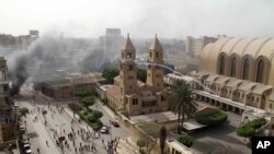 Clashes Outside Egypt's Main Coptic Cathedral