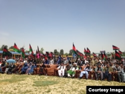 Shibirg'ondagi o'zbek va turkmanlar namoyishi