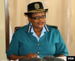 Zimbabwe police spokeswoman Charity Charamba says her organization is pursuing all possible avenues to locate missing activist Itai Kadiki Dzamara as directed by High Court Justice David Mangota, March 2017. (S. Mhofu/VOA)