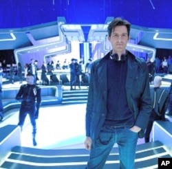 Joseph Kosinski on the set of TRON LEGACY