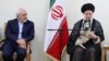Pemimpin tertinggi Iran Ayatollah Ali Khamenei (kanan) dan Menlu Mohammad Javad Zarif (foto: dok). 