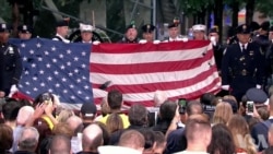 纽约民众纪念9/11袭击17周年