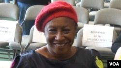 Patience Ozokwo, a k a "Mama G," received the 2016 African Film Legend Award at the festival. (G. Flakus/VOA)