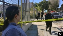 Fusillade dans une école a Los Angeles, 1er février 2018.