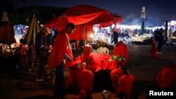 Des supporters du Maroc.