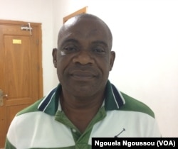 Didier Clotaire Boutsindi, candidat dans le Pool, à Brazzaville, le 12 mai 2017. (VOA/Ngouela Ngoussou)