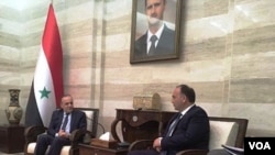 სირიის პრემიერ-მინისტრმა დაურ კოვე დამასკოში მიიღო