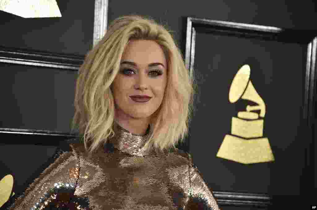 美国歌星凯蒂&middot;佩里参加格莱美奖典礼（2017年2月）。她参加了在曼彻斯特举行的慈善音乐会。 这场名为《同一个爱&middot;曼彻斯特》的演唱会的利润捐给了曼彻斯特紧急救助基金和英国红十字会。