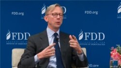 ​FILE - U.S. Special Representative for Iran Brian Hook speaks at a Foundation for Defense of Democracies forum in Washington, Dec. 10, 2019. (VOA Persian) ​