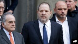 Harvey Weinstein leaves New York Supreme Court in New York, Dec. 20, 2018.