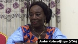Larlem Marie, coordonnatrice de l'APLFT, une société civile Tchadienne, N’Djamena le 15 août 2019. (VOA Afrique/André Kodmadjingar)