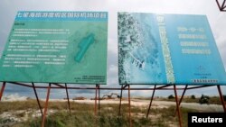 FILE: An airport construction site is seen in an area developed by China company Union Development Group at Botum Sakor in Koh Kong province, Cambodia, May 6, 2018. 