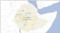Map of Ethiopia.