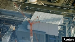 Reactor number 4 at the Fukushima nuclear power center. Officials have spent more than six years trying to contain the damaged area.