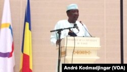 Idriss Deby Itno, président du Tchad, à N'Djamena, le 18 juin 2019. (VOA/André Kodmadjingar)