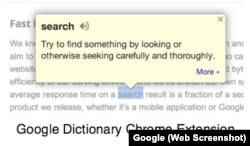 Google Dictionary Chrome Extension
