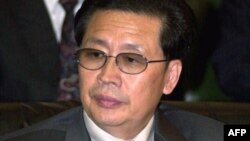 Jang Song-Taek during a meeting in Seoul, October 26, 2002. 