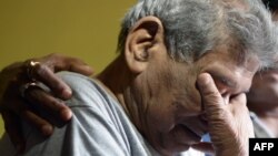 Danziel D'Souza the father of Judith D'Souza who was abducted in Kabul yesterday reacts as he talks with the media at his residence in Kolkata, India, June 10. 2016. 