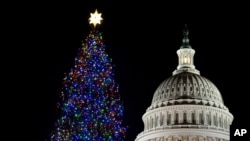 Božićna jelka ispred zgrade Kongresa u Vašingtonu