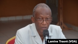 Chrisogone Zougmooré, président du MBDHP, à Ouagadougou, le 9 mars 2019. (VOA/Lamine Traoré)