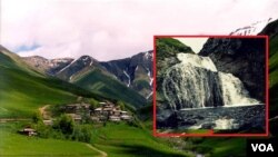 ხადის ხეობა, სოფელი წკერე და ჩანჩქერი ხადისწყლის ხეობაში