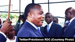 Le président Denis Sassou Nguesso, à Brazzaville, 9 décembre 2017. (Twitter/Présidence RDC)