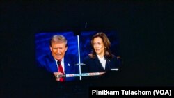 อดีตปธน. โดนัลด์ ทรัมป์และรองปธน.คามาลา แฮร์ริส ระหว่างการดีเบตเมื่อเดือนกันยายน