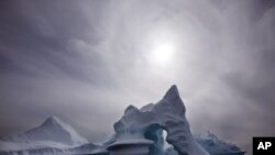 An iceberg is seen off Ammassalik Island in Eastern Greenland. A leaked government document, its authenticity confirmed by the Danish governemnt in 2011, shows Denmark plans to lay claim to the North Pole and other areas in the Arctic.