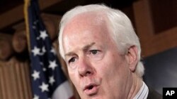 Sen. John Cornyn, R-Texas during a news conference on Capitol Hill in Washington (File Photo - June 29, 2011)