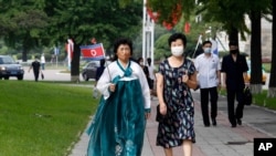 지난 9일 평양 거리.