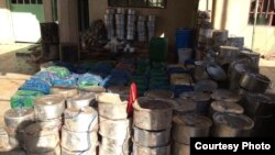 Cooking pots were turned into deadly explosive mines by IS on the battlefield north of Mosul. (Photo courtesy of Jamal Syare)