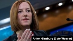 Juru bicara Deplu AS Jen Psaki mengatakan bahwa pemerintah AS belum mengambil keputusan soal bantuan militer ke Ukraina (foto: dok).