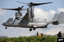 FILE - A US Air Force V-22 Osprey