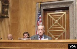 美国国会参议员卡尔珀主持听证（2013年11月19日）(美国之音 杨晨拍摄)