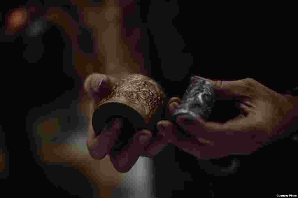 Part of a collection of Kohl's antique, hand-engraved jewelry molds. (Courtesy Hugo Kohl)