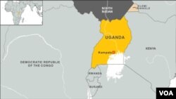 Ramani ya Uganda- Sudan Kusini