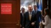House Intelligence Committee Chairman Adam Schiff, D-Calif., leaves a secure area at the Capitol to speak to reporters, in Washington, Oct. 28, 2019.