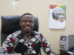 Ghana's Central Region Minister Kwamena Duncan says the walls are to protect livelihoods Oct 2, 2020. (VOA/Stacey Knott)