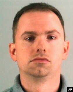Foto Aaron Dean, mantan polisi tersangka penembakan Atatiana Jefferson, yang dirilis Lapas Tarrant County. (Foto: AP)