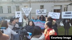 Press konferencija Sarajevskog otvorenog centra ispred Općine Centar, Sarajevo, 28. mart 2018.