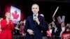Kandida Pati Liberal Kanada Mark Carney bay yon diskou nan Ottawa, Kanada, 9 Mas, 2025. 