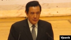 台湾总统马英九(美国之音张永泰拍摄)