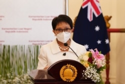 Menlu RI Retno Marsudi di Kantor Kementerian Luar Newgeri RI di Jkarta, 9 September 2021. (Foto: Kemlu RI)