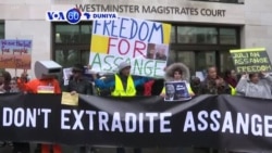 VOA60 DUNIYA: A Jiya Litinin Ne Wanda Ya Kirkiro Shafin WikiLeaks Julian Assange Ya Gurfana Gaban Wata Kotun A London