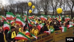 آرشیو، تجمع اعتراضی طرفداران سازمان مجاهدین به مناسبت روز جهانی حقوق بشر